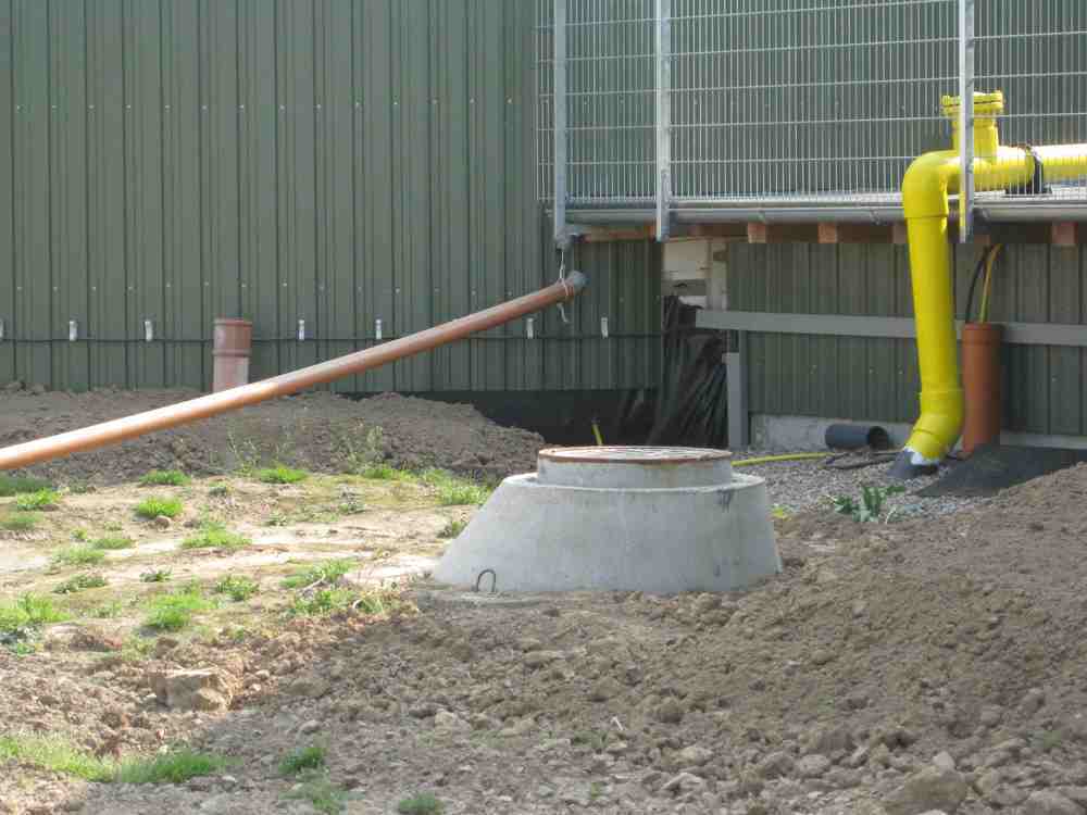 Biogas-Kondensatschacht