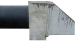 Böschungskopf mit einbetoniertem PE-Rohr DN 1.000 mm