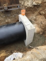 Rohrkupplung Betonrohr / PE-Rohr