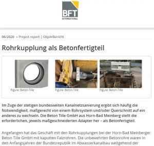 Artikel über unsere Rohrkupplungen